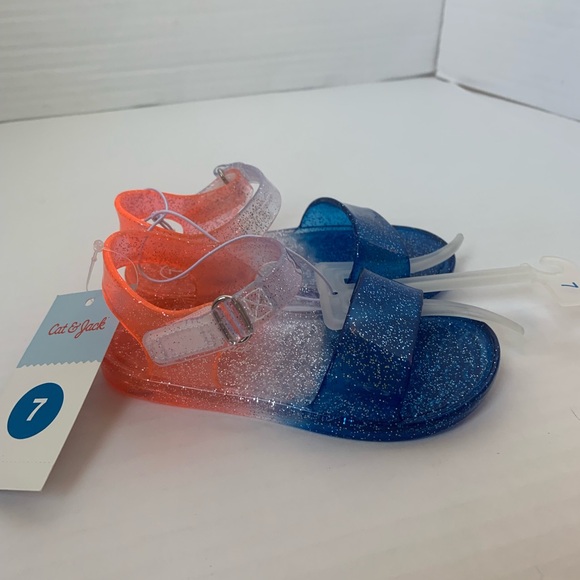 Toddler Girls NWT CAT & JACK Jelly Sandals 8 - Picture 1 of 4